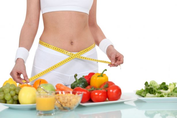 Measuring waist, weight loss